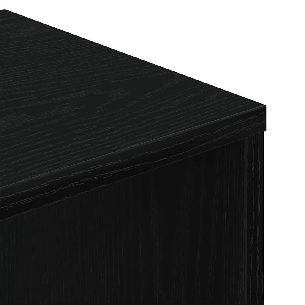 Book Cabinet Black 34x31x112 cm Engineered Wood