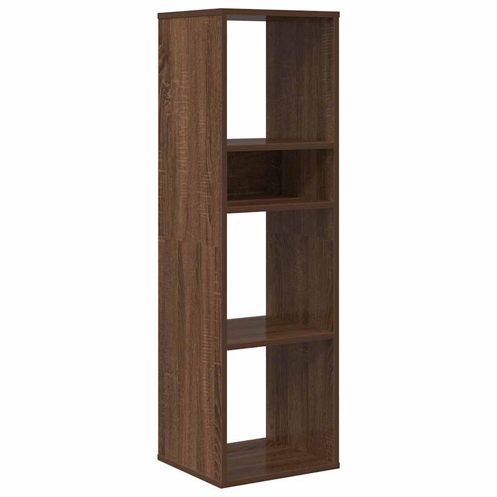 Book Cabinet Brown Oak 34x31x112 cm Engineered Wood