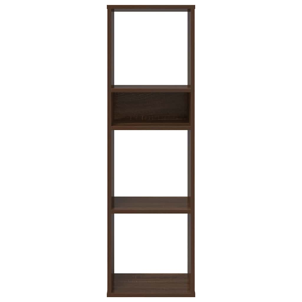 Book Cabinet Brown Oak 34x31x112 cm Engineered Wood