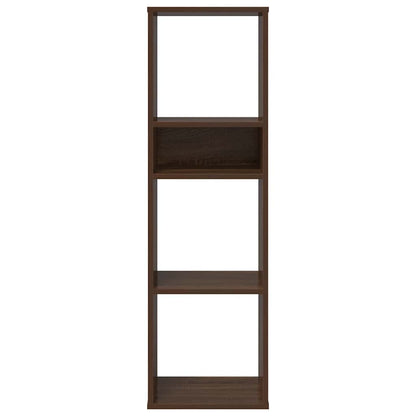 Book Cabinet Brown Oak 34x31x112 cm Engineered Wood