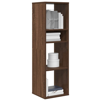 Book Cabinet Brown Oak 34x31x112 cm Engineered Wood