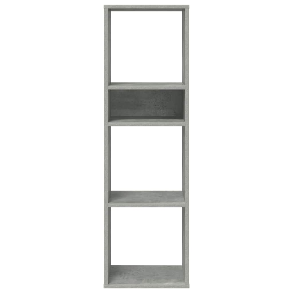 Book Cabinet Concrete Grey 34x31x112 cm Engineered Wood