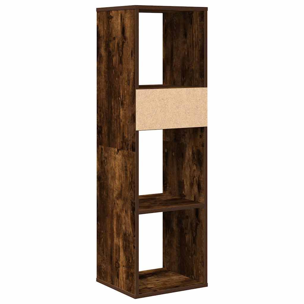 Book Cabinet Smoked Oak 34x31x112 cm Engineered Wood