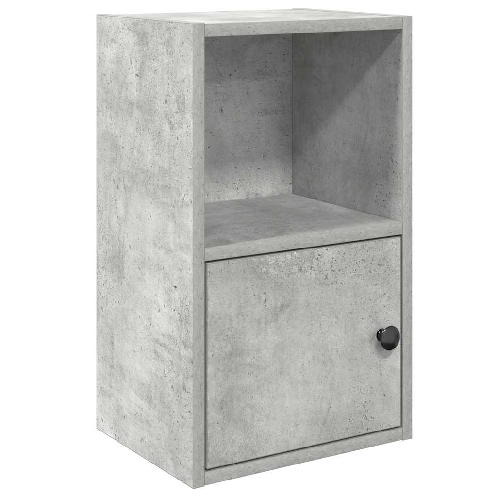 Bookcase Concrete Grey 31x24x52 cm Engineered Wood