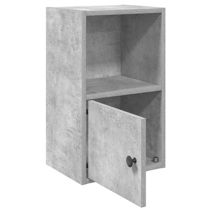 Bookcase Concrete Grey 31x24x52 cm Engineered Wood