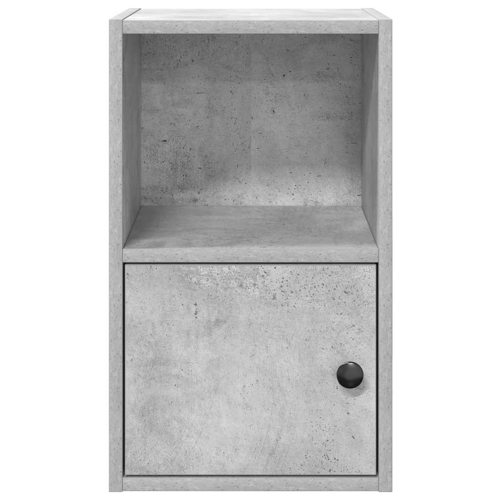 Bookcase Concrete Grey 31x24x52 cm Engineered Wood