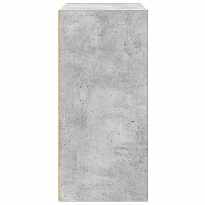 Bookcase Concrete Grey 31x24x52 cm Engineered Wood