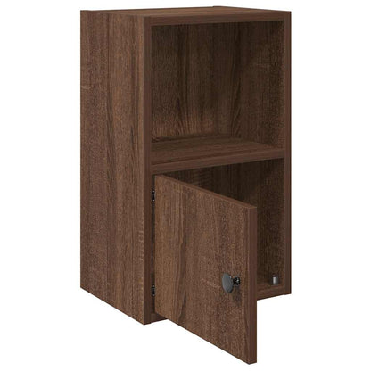 Bookcase Brown Oak 31x24x52 cm Engineered Wood