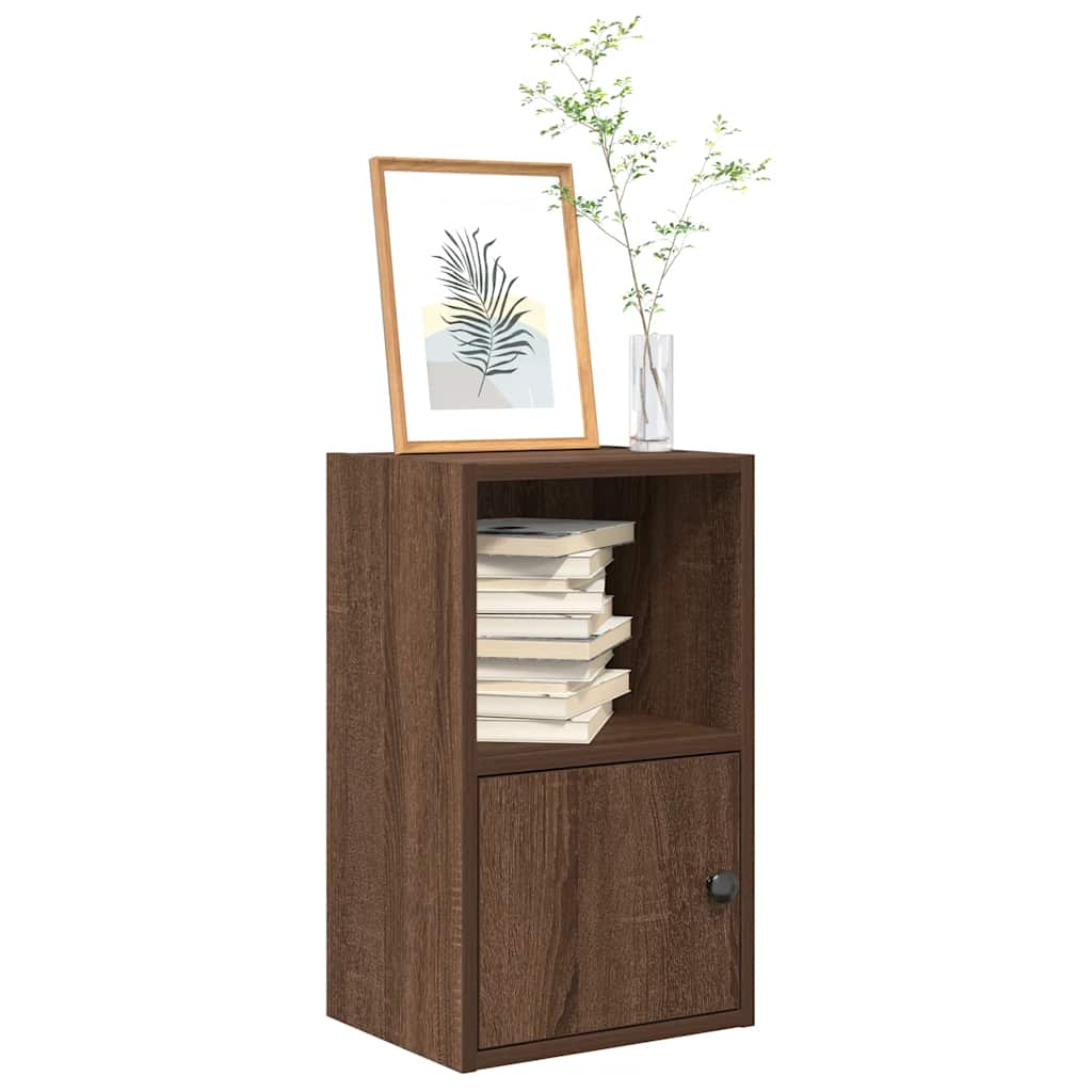 Bookcase Brown Oak 31x24x52 cm Engineered Wood