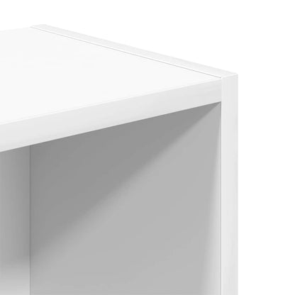 Bookcase White 31x24x77 cm Engineered Wood