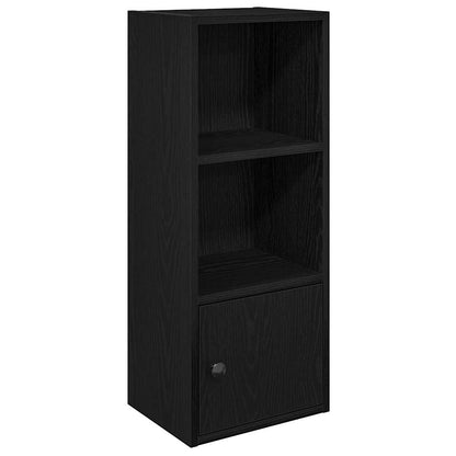 Bookcase Black Oak 31x24x77 cm Engineered Wood