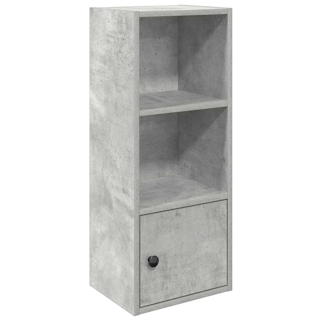 Bookcase Concrete Grey 31x24x77 cm Engineered Wood