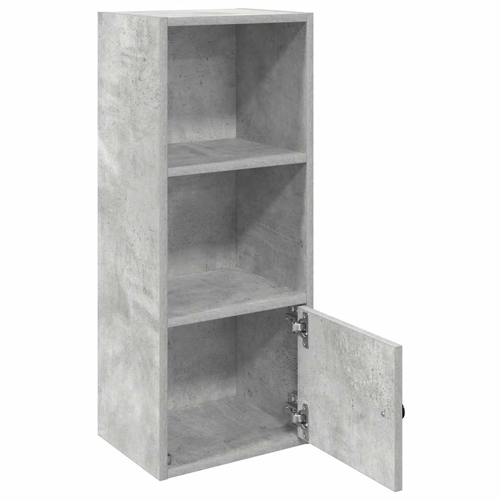 Bookcase Concrete Grey 31x24x77 cm Engineered Wood