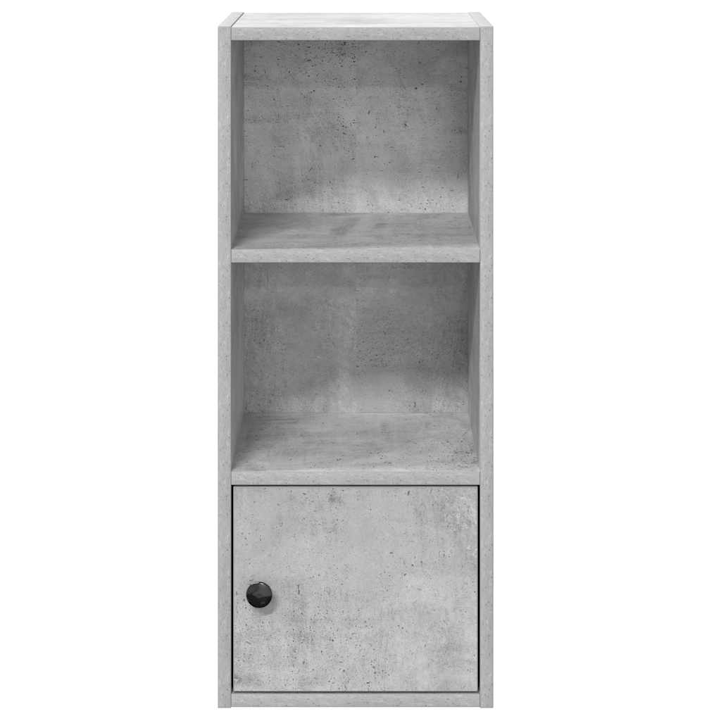 Bookcase Concrete Grey 31x24x77 cm Engineered Wood