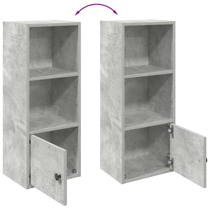 Bookcase Concrete Grey 31x24x77 cm Engineered Wood