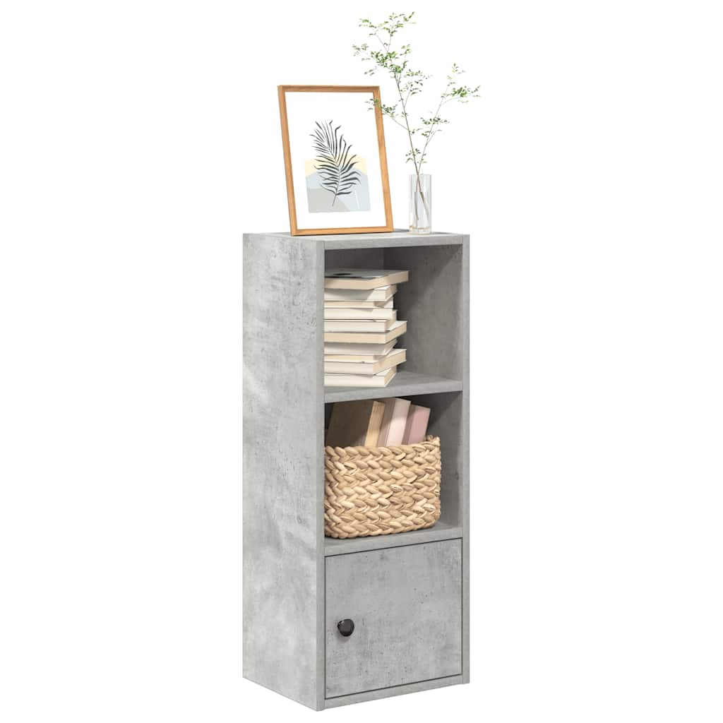 Bookcase Concrete Grey 31x24x77 cm Engineered Wood