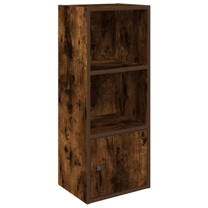 Bookcase Smoked Oak 31x24x77 cm Engineered Wood