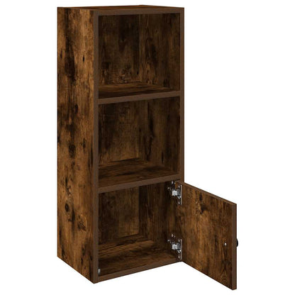 Bookcase Smoked Oak 31x24x77 cm Engineered Wood