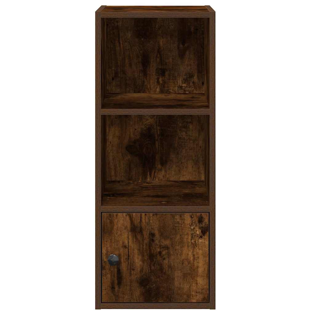 Bookcase Smoked Oak 31x24x77 cm Engineered Wood