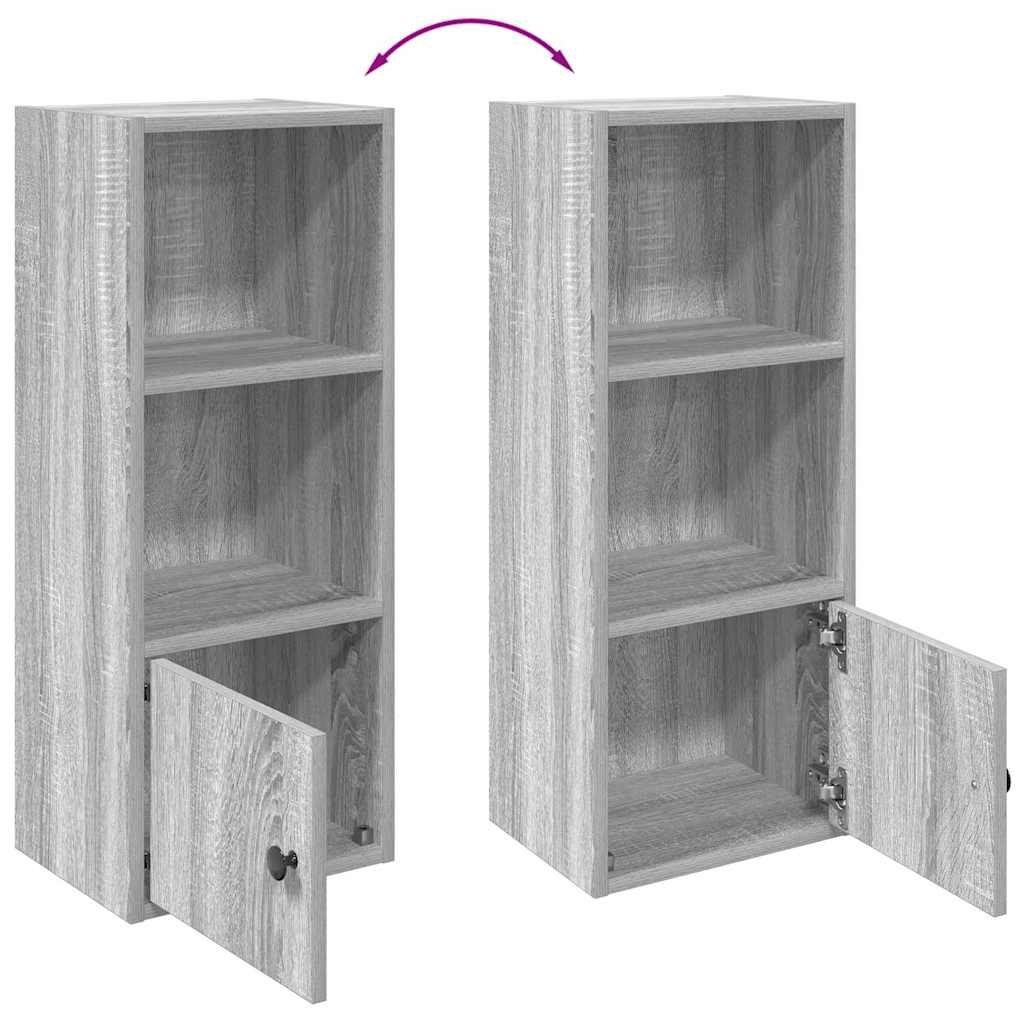 Bookcase Grey Sonoma 31x24x77 cm Engineered Wood