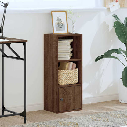 Bookcase Brown Oak 31x24x77 cm Engineered Wood