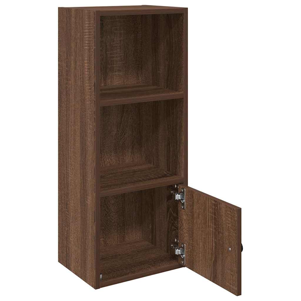 Bookcase Brown Oak 31x24x77 cm Engineered Wood