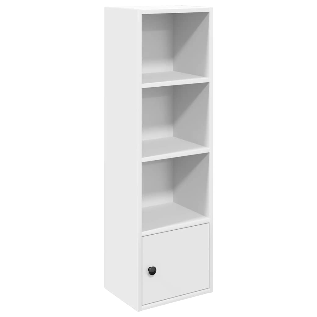 Bookcase White 31x24x102 cm Engineered Wood