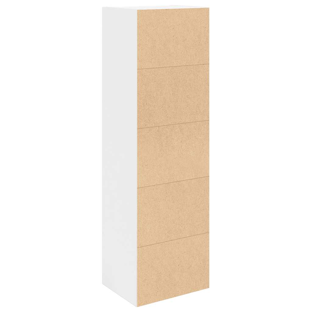 Bookcase White 31x24x102 cm Engineered Wood