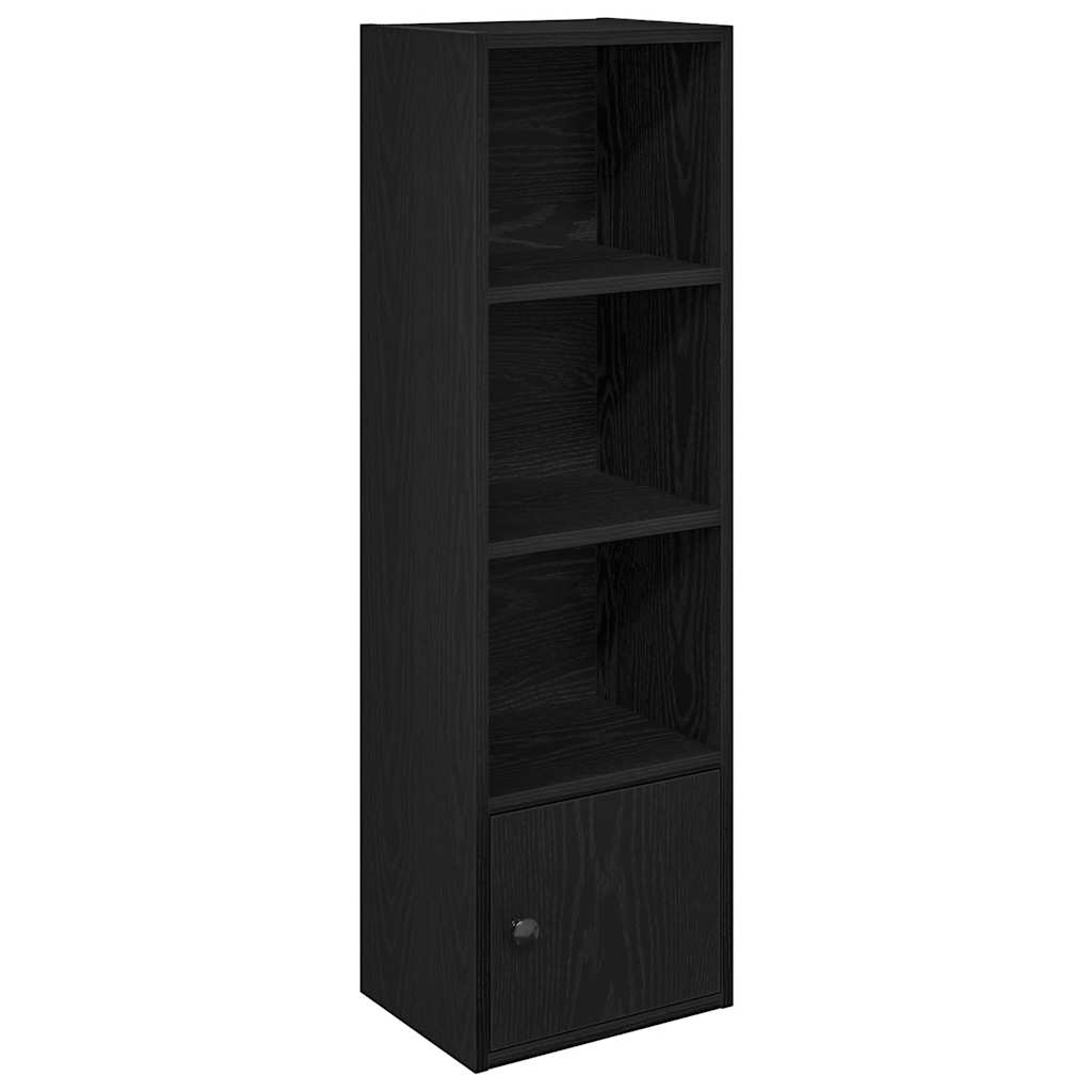 Bookcase Black Oak 31x24x102 cm Engineered Wood