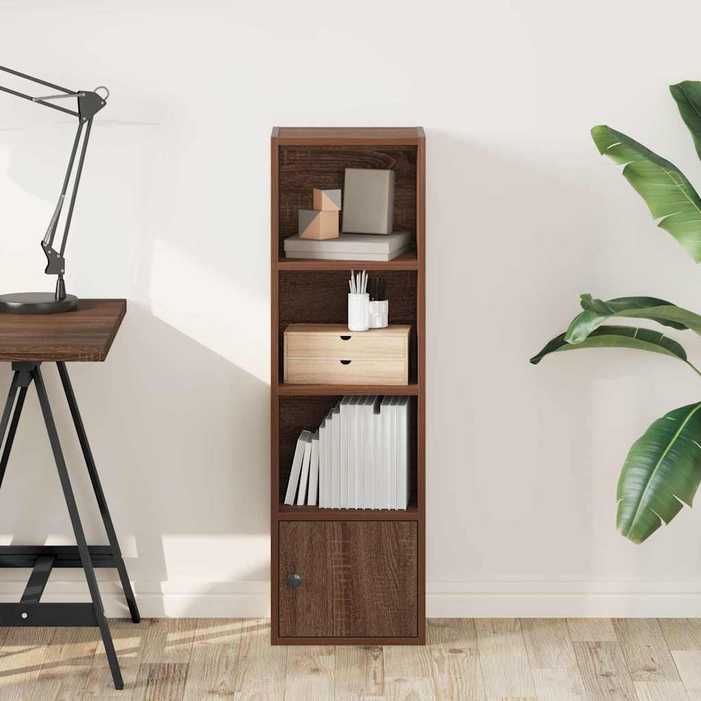 Bookcase Brown Oak 31x24x102 cm Engineered Wood