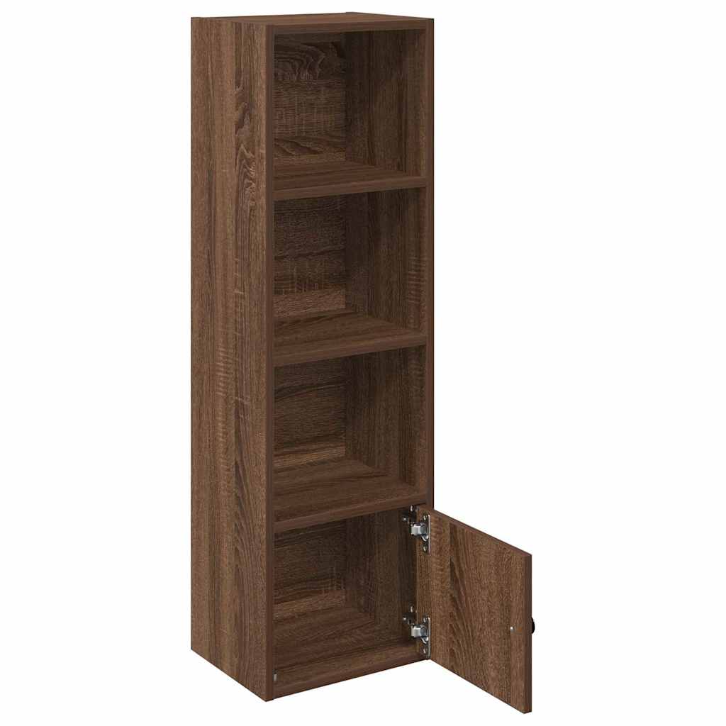 Bookcase Brown Oak 31x24x102 cm Engineered Wood