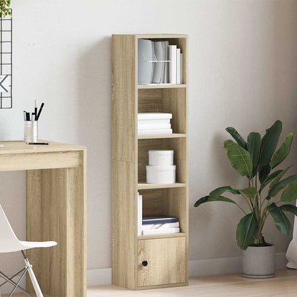 Bookcase Sonoma Oak 31x24x127 cm Engineered Wood