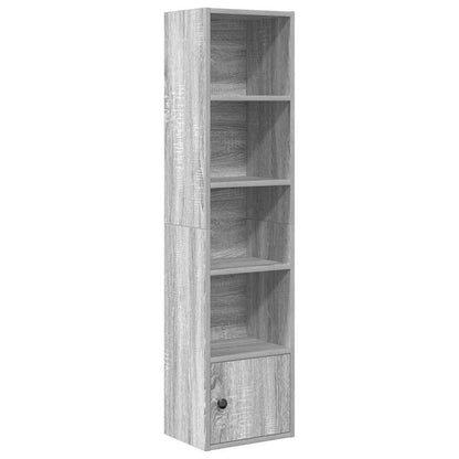 Bookcase Grey Sonoma 31x24x127 cm Engineered Wood