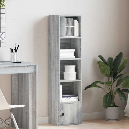 Bookcase Grey Sonoma 31x24x127 cm Engineered Wood