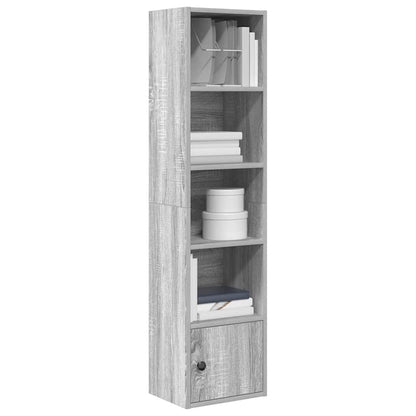 Bookcase Grey Sonoma 31x24x127 cm Engineered Wood