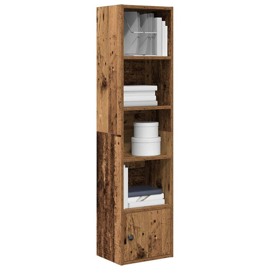 Bookcase Old Wood 31x24x127 cm Engineered Wood