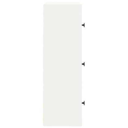 Bookcase White 40x24x77 cm Engineered Wood