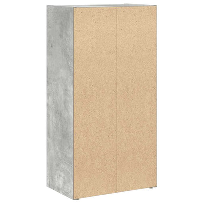 Bookcase Concrete Grey 40x24x77 cm Engineered Wood