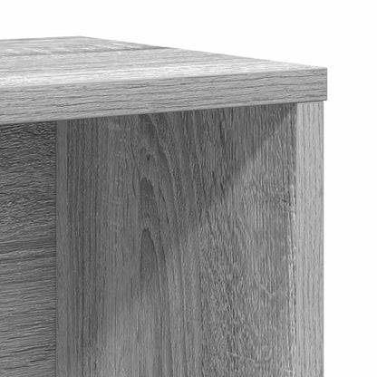 Bookcase Grey Sonoma 60x24x76.5 cm Engineered Wood