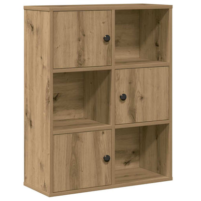 Bookcase Artisan Oak 60x24x76.5 cm Engineered Wood