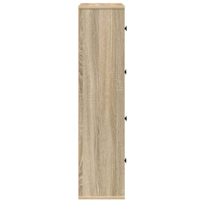Bookcase Sonoma Oak 60x24x101.5 cm Engineered Wood