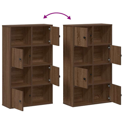 Bookcase Brown Oak 60x24x101.5 cm Engineered Wood
