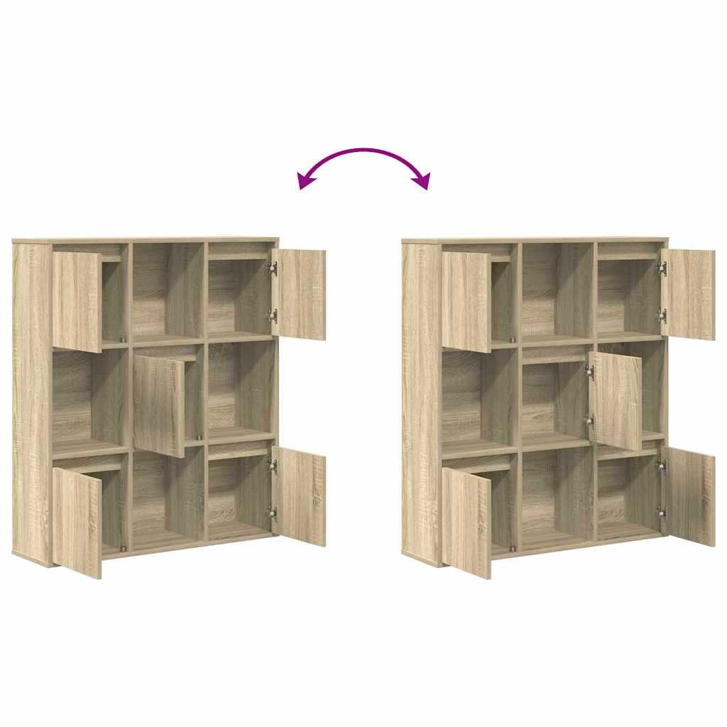 Bookcase Sonoma Oak 89x24x101.5 cm Engineered Wood