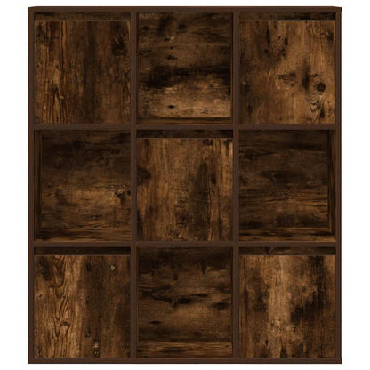 Bookcase Smoked Oak 89x24x101.5 cm Engineered Wood