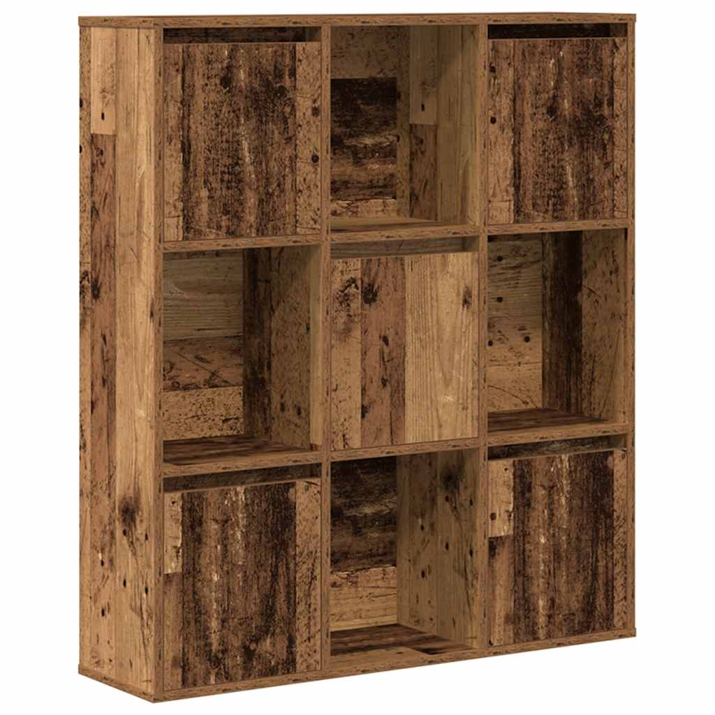 Bookcase Old Wood 89x24x101.5 cm Engineered Wood