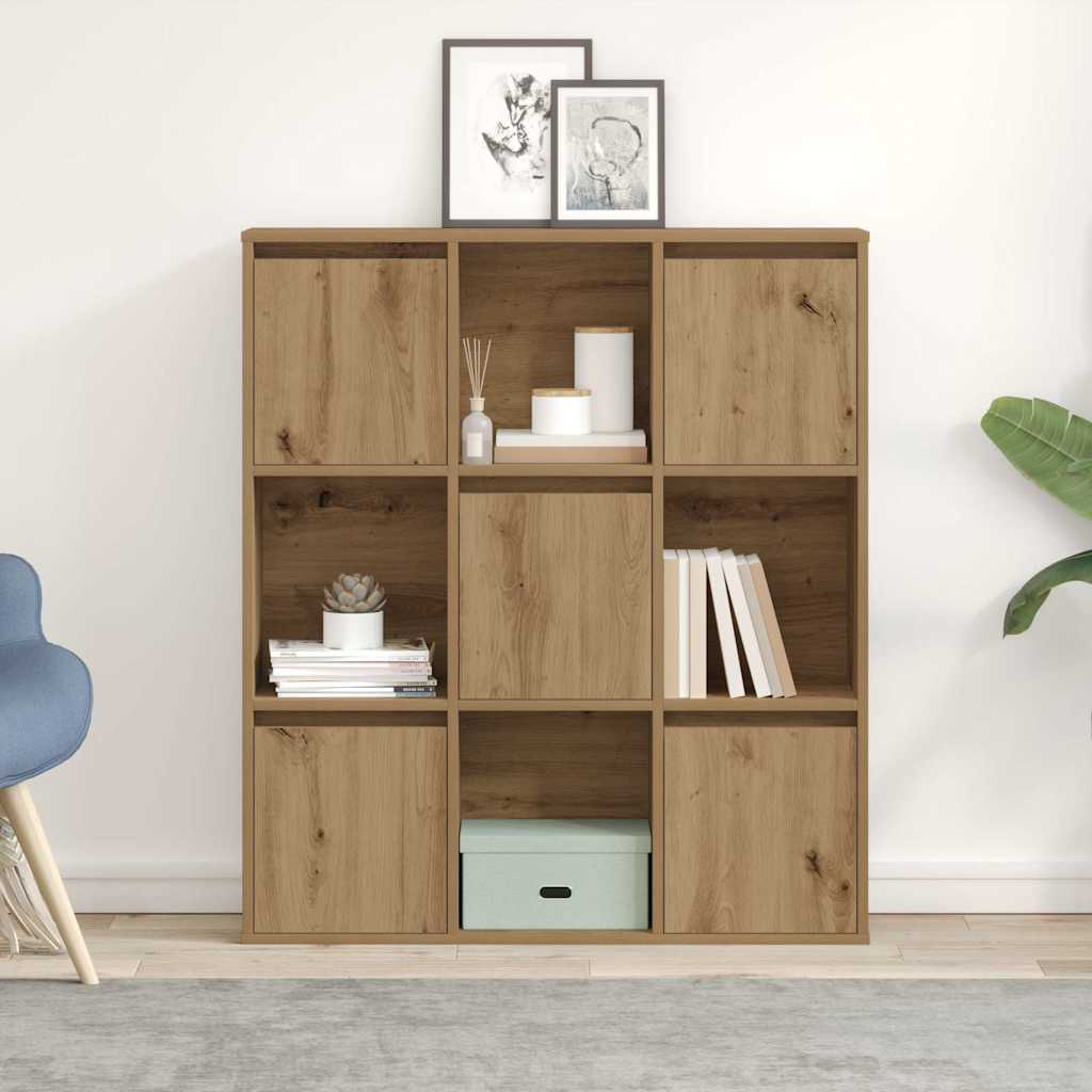 Bookcase Artisan Oak 89x24x101.5 cm Engineered Wood