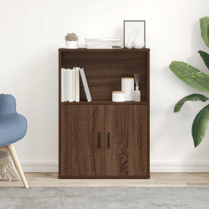 Bookcase Brown Oak 60x24x85 cm Engineered Wood