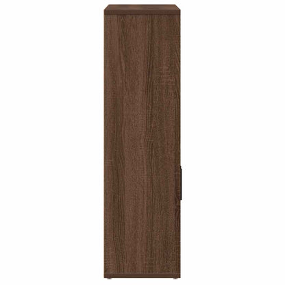 Bookcase Brown Oak 60x24x85 cm Engineered Wood