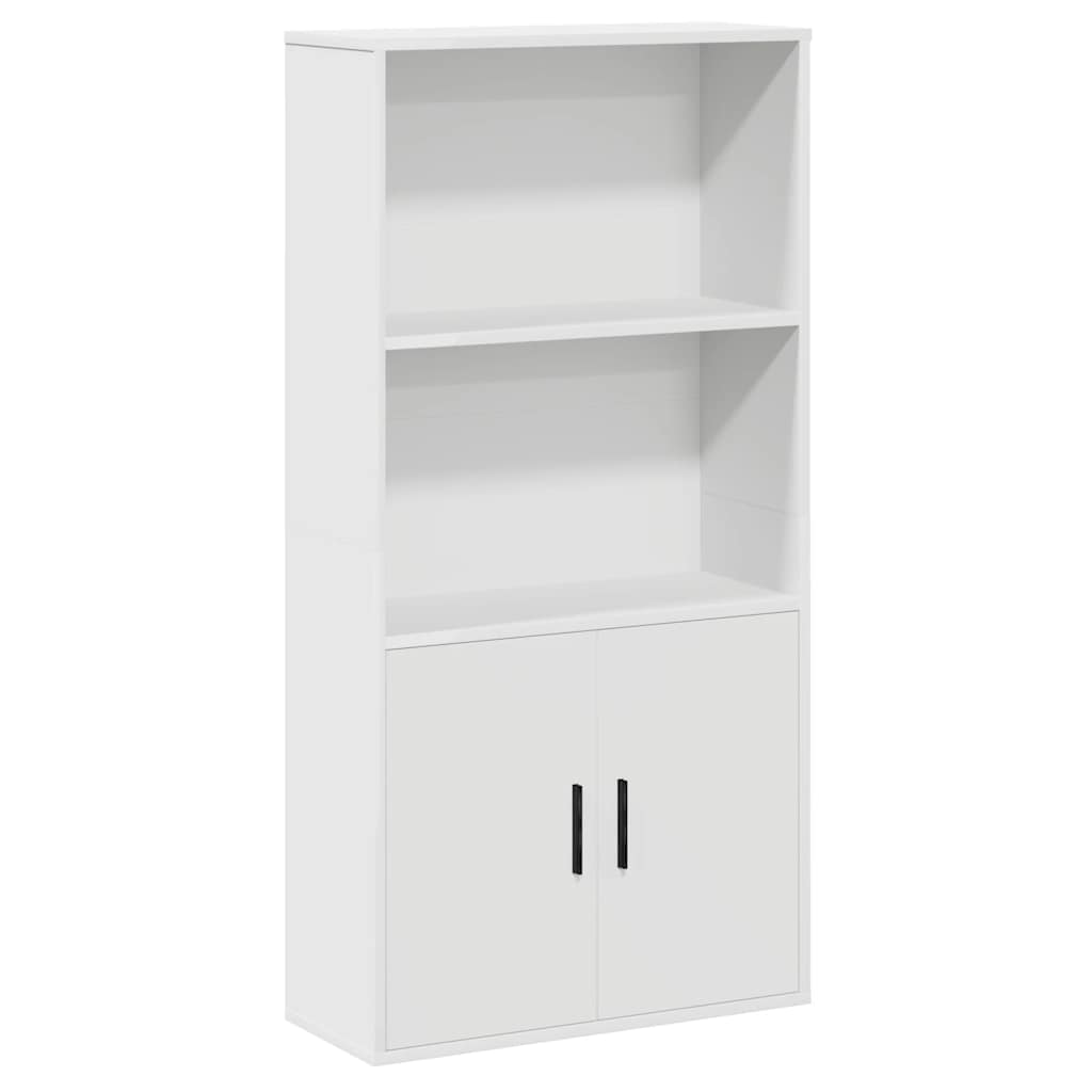 Bookcase White 60x24x120 cm Engineered Wood