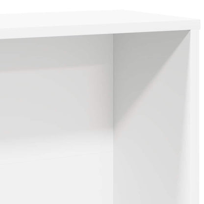 Bookcase White 60x24x120 cm Engineered Wood